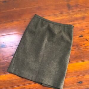 Prada wool blend double slit pencil skirt sz 40